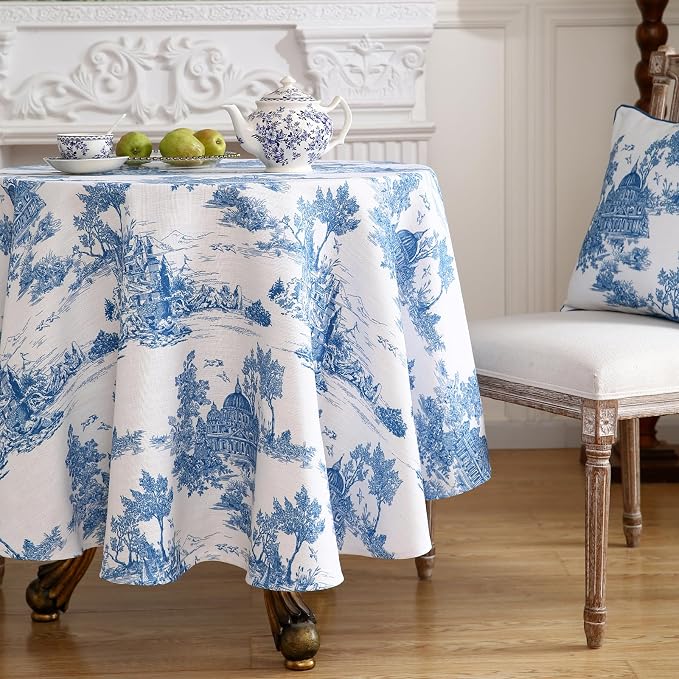 patdrea Designer Cyan Tablecloth - Image 8