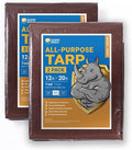 GUARD SHIELD Brown/Green Tarp 12x20 Feet Medium Duty Outdoor Waterproof Multi by GUARDSHIELD
