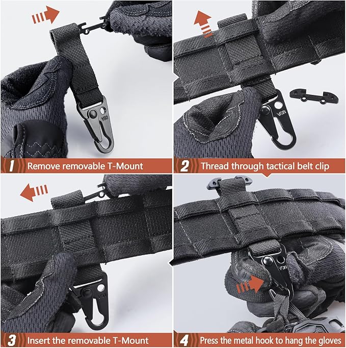 LIVANS Molle Belt Clip Key Holder Tactical Battle Belt Plate Carrier Vest - Image 5