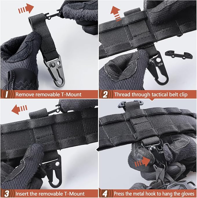 LIVANS Molle Belt Clip Key Holder Tactical Battle Belt Plate Carrier Vest - Image 5