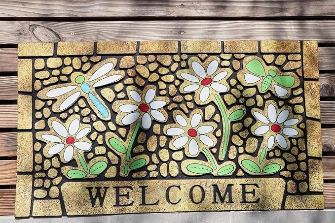 CHICHIC Welcome Door Mat 17x 30 Inch Front Doormat Outdoors - Image 7