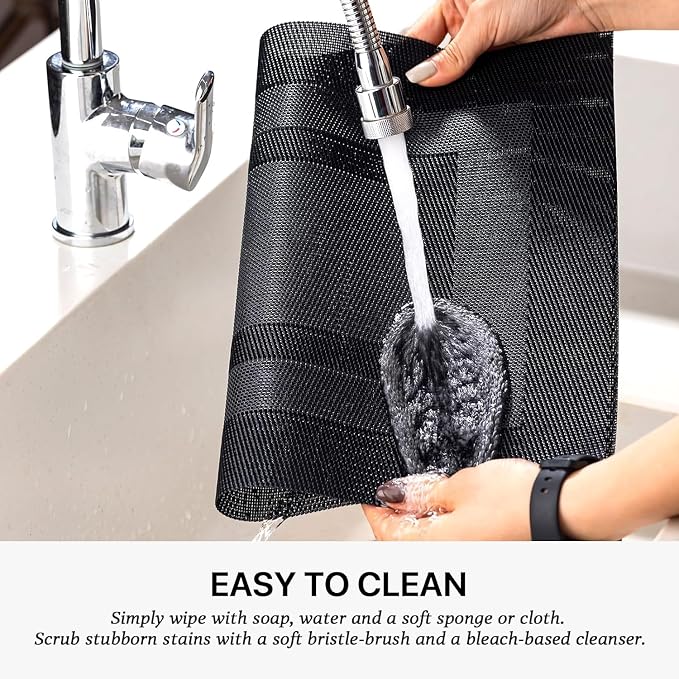 LEXMORE PlaceMats Set of 12 Vinyl/Plastic Woven Place Mats - Image 4