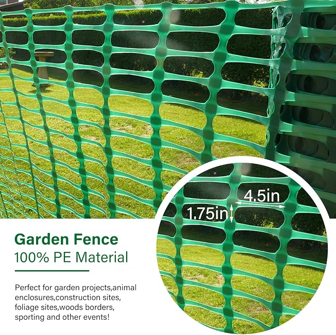 Plastic Fencing Temporary Fence, Snow Fence 4x100 - Image 5