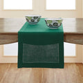 Solino Home Linen Rainforest Green Table Runner 72 Inches Long by SolinoHome