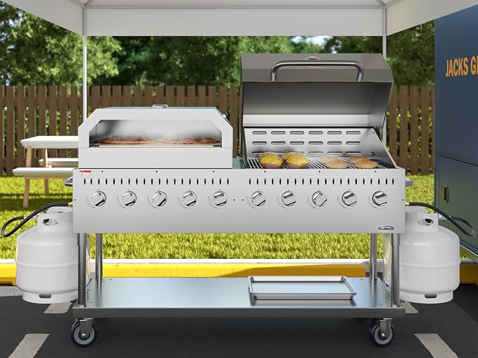 72 in. Commercial Outdoor Propane Gas Grill - Image 4