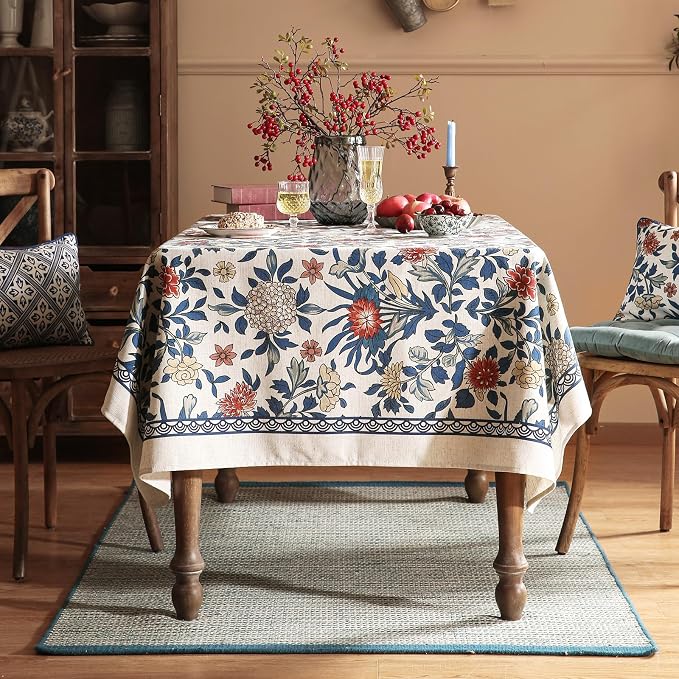 patdrea Designer Blue Tablecloth - Image 4