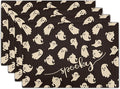 Giwawa Halloween Placemats Set of 4, 12x18 Inch Spooky Gothic Ghosts Black by Giwawa