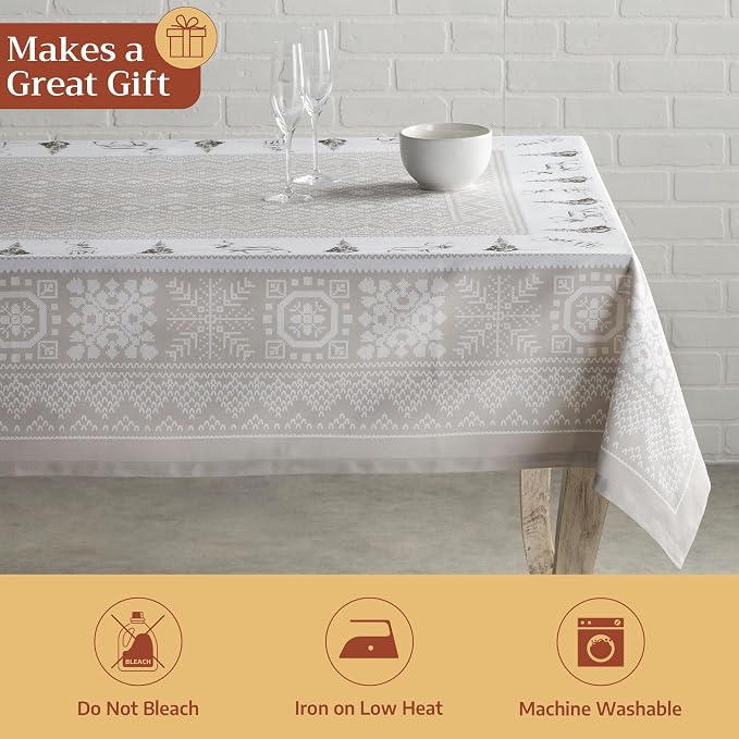 Maison d' Hermine Table Cloth Rectangle Table 100% Cotton 60 x 90 Inches Fall - Image 5