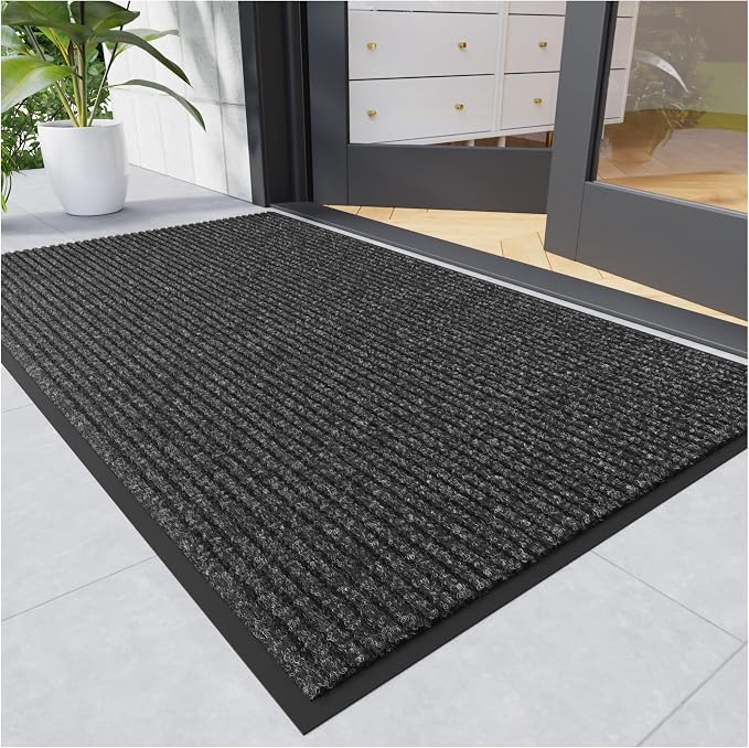 Front Door Mat, Commercial Entrance, Low Profile, Durable Rubber Backing by NatureiFrontDoorMat