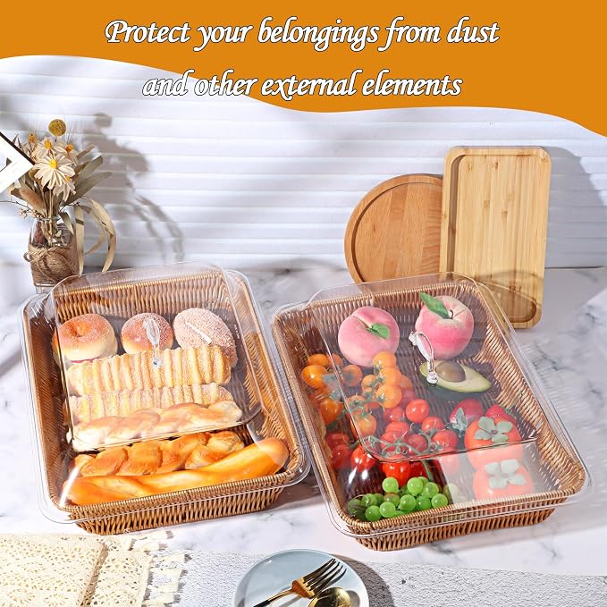 2 Set Wicker Bread Basket for Serving - Image 6