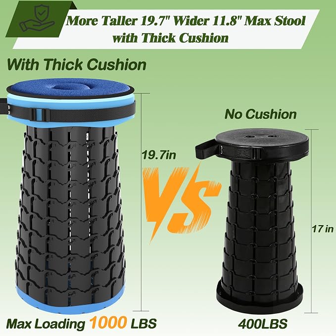 ALEVMOOM Upgraded XXL Collapsible Stool - Image 6