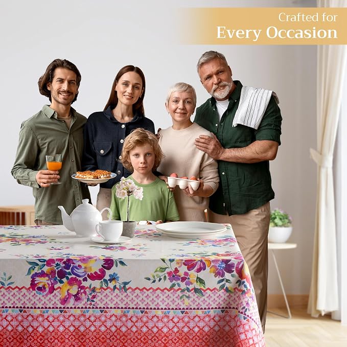 Maison d' Hermine Table Cloth Rectangle Table 100% Cotton 70 x 108 Inches - Image 5