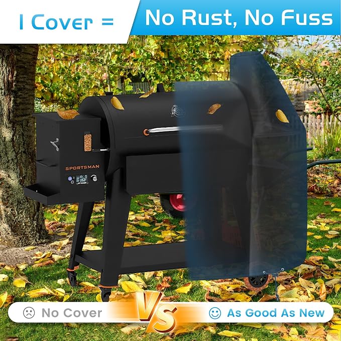 Grill Cover for Pit Boss 440 Deluxe Wood Pellet 440D2 440D 456D 456D3 440TGR1 - Image 4
