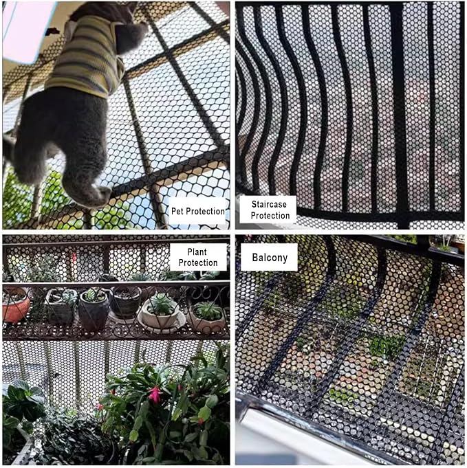 39.3″ x 32.8′ Chicken Mesh Fence Roll Versatile Plastic Fencing Netting Heavy - Image 7