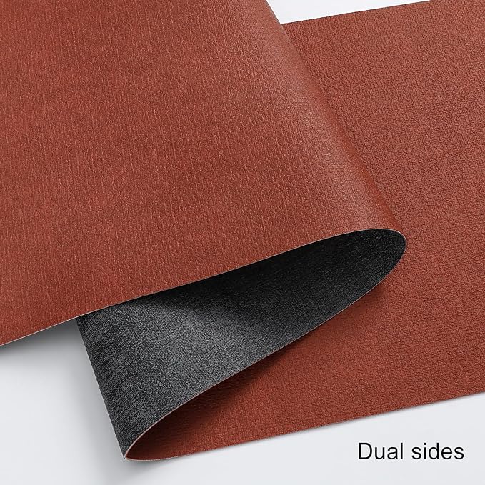 Table Runners 94 Inches Long, Dual-Sided Faux Leather Farmhouse Table Runner - Image 2