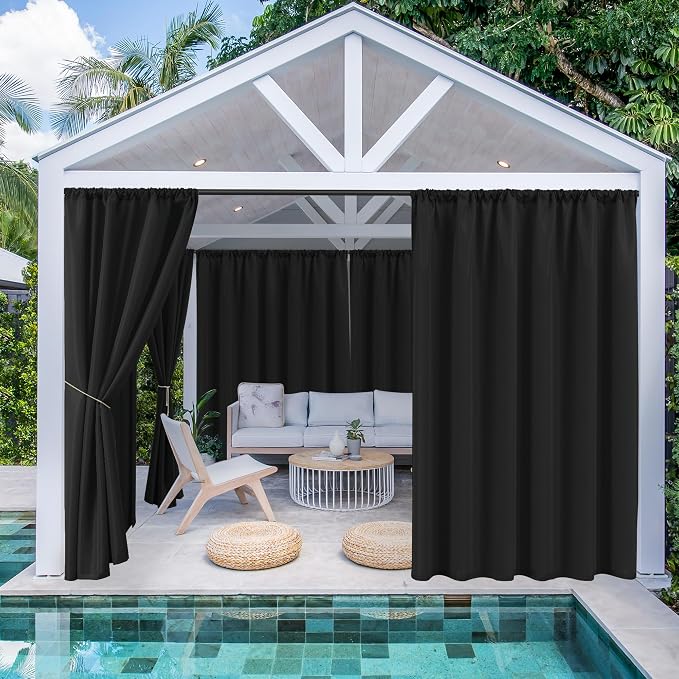 HolidayIdeas Outdoor Patio Curtains Waterproof by HolidayIdeas