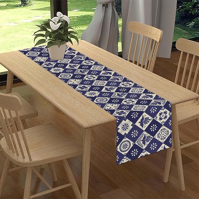 Floral Birds Mexican Table Runner - Image 2