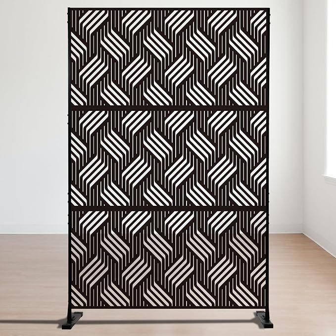 Kozyard Metal Privacy Screen 74" H x 47.2" W Decorative Outdoor Divider - Image 3