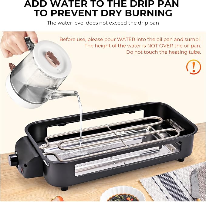 Pukomc Electric Indoor Grill, 2 in 1 Indoor Grills - Image 2