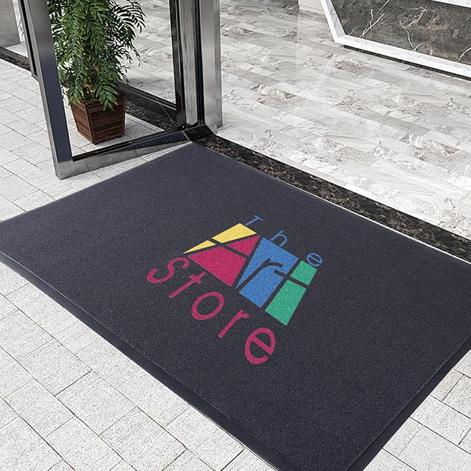 Custom Rugs with Logo Doormat Runner Personalized Commercial Area Carpet with by TOMCUSTOM