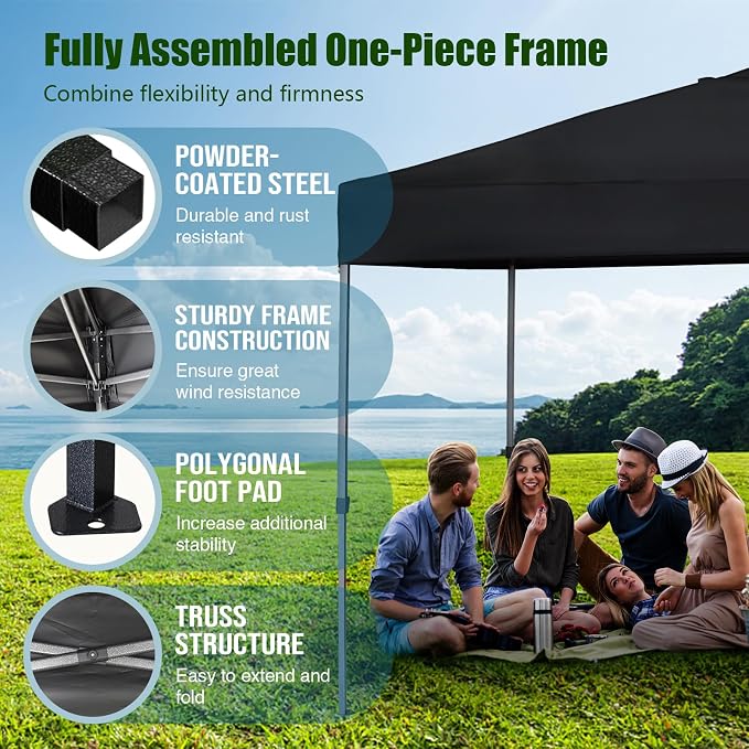 Eurmax USA NOMATTER ONE-Person Open&Close 10x10ft Pop Up Canopy Tent，Portable - Image 5
