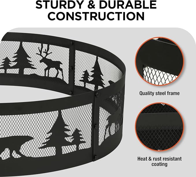 Red Mountain Valley 36 Inch Fire Pit Ring - Image 3