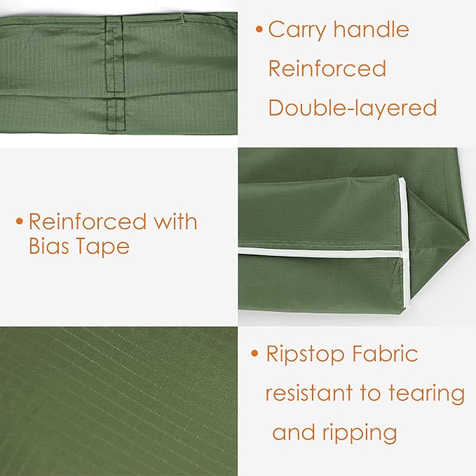 BeeGreen Green Reusable Grocery Bags Wholesale Moss Green Reusable Kitchen Bags - Image 4