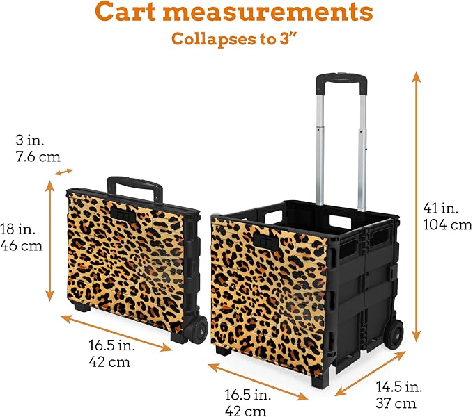 Inspired Living Ultra-Slim Rolling Collapsible Storage Pack-N-Roll Utility-carts - Image 2
