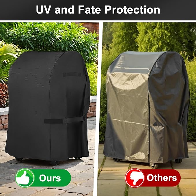 LBTING Grill Cover, 32-inch Heavy Duty 300D Oxford Waterproof Windproof UV - Image 5