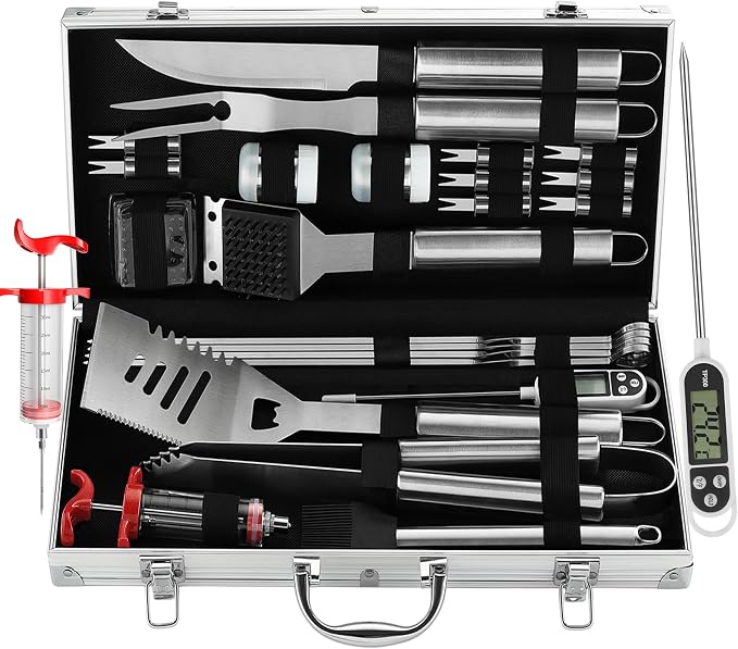 Grilljoy 24PCS BBQ Grill Tools Set by grilljoy