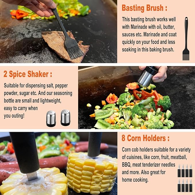 38PCS Griddle Accessories Kit, Professional Grill Tools Set - Image 6
