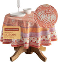 Maison d' Hermine Table Cloth Round Table 100% Cotton 69 Inches Fall Tablecloth by MaisondHermine