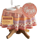 Maison d' Hermine Table Cloth Round Table 100% Cotton 63 Inches Fall Tablecloth by MaisondHermine