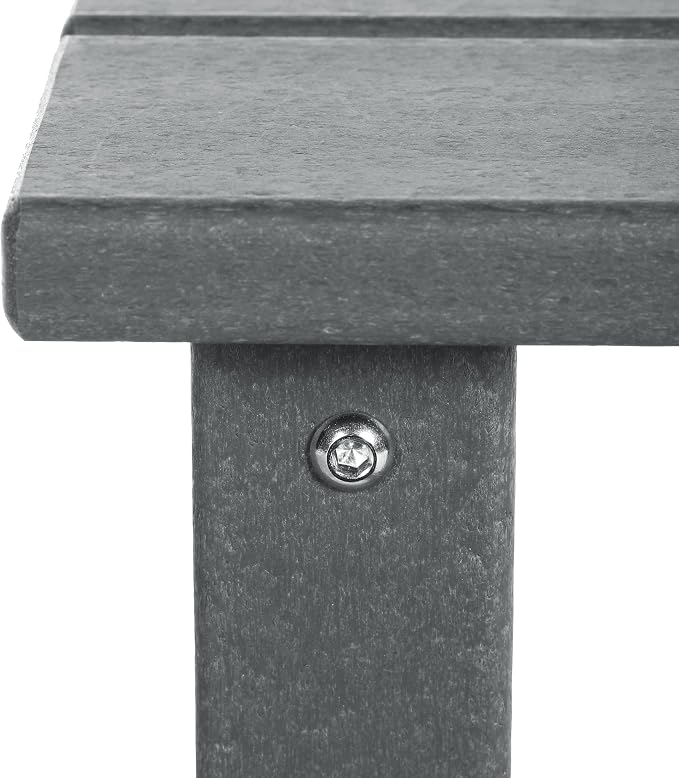 Costaelm Kids Outdoor Side Table, Small Patio HDPE Adirondack Square Table - Image 6