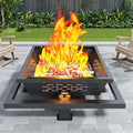 47" Large Fire Pit, Square Outdoor Fire Pit by firepit