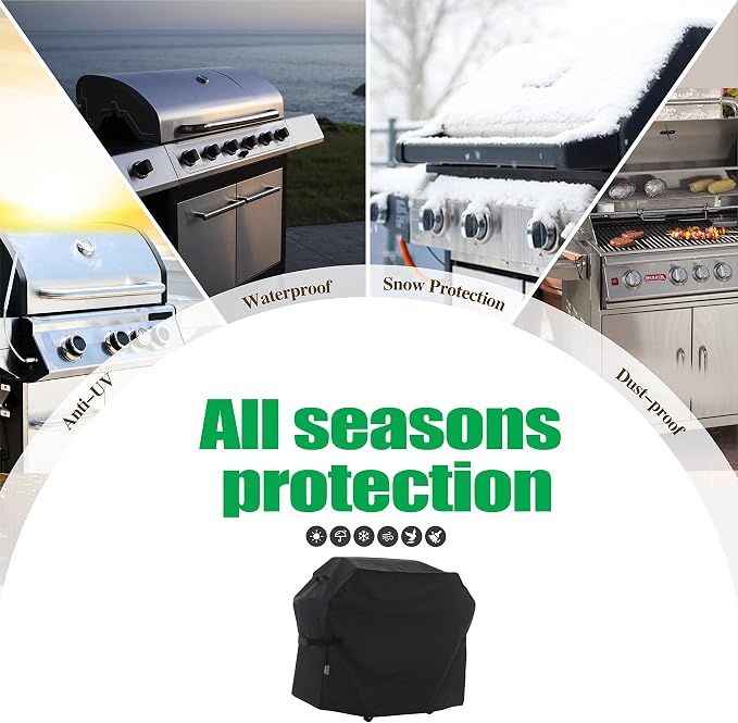 F&J Outdoors Waterproof Anti-UV 3-4-5-6 Burner Gas BBQ Grill Cover, 63Wx27Dx47H - Image 8
