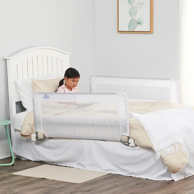 Regalo Swing Down Double Sided Bed Rail Guard, by Regalo