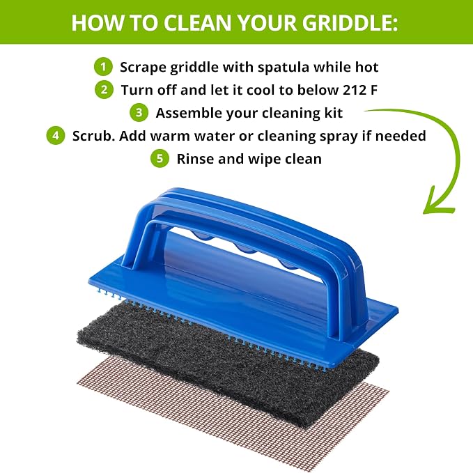 CUSINIUM 31-Piece Griddle Cleaning Kit: 1 Screen Holder, 20 Screens, 10 - Image 6