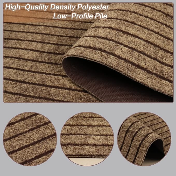 2' x 60' Runner Rugs with Rubber Backing, Indoor Outdoor Utility Carpet Runner - Image 2