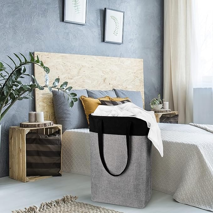 Laundry Hampers 15.2Lx7.5Wx23H Small&Tall Slim Fabric Laundry Baskets Thin - Image 6