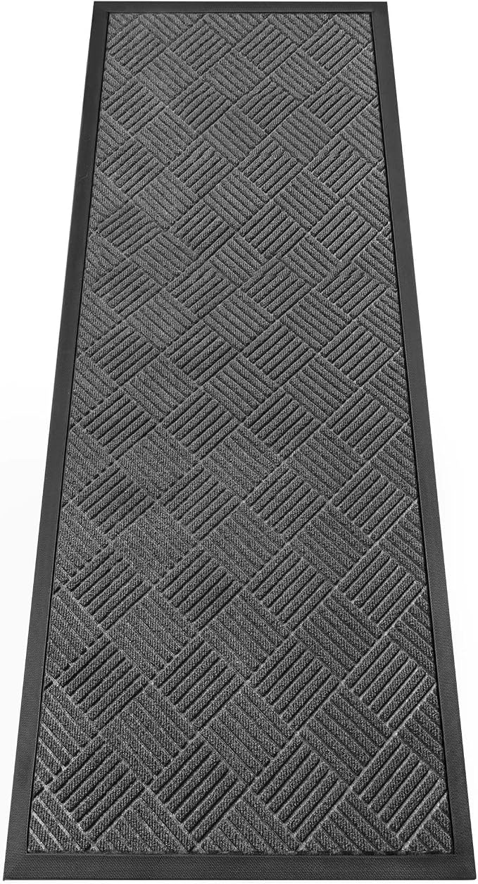 Indoor Outdoor Door Mat, 6’x 2' Doormat by HOMEK