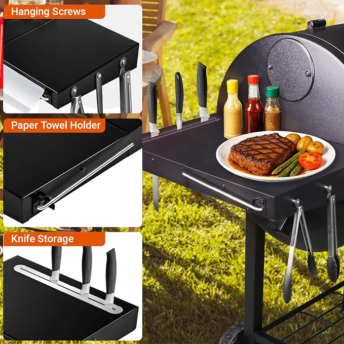 Utheer Grill Side Shelf for Pit boss 700 820 Series Pellet Grill, Heavy Duty - Image 5