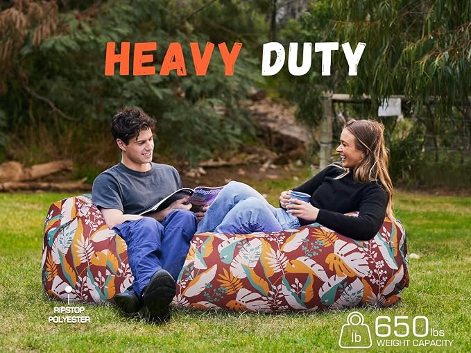 WEKAPO Inflatable Sun Lounger, Air Sofa, Waterproof and Leak-Proof, Picnics and - Image 4