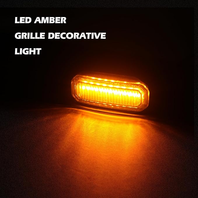 Maiker Amber LED Grille Lights Compatible - Image 2