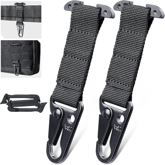 LIVANS Molle Belt Clip Key Holder Tactical Battle Belt Plate Carrier Vest by LIVANS