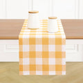 Solino Home Linen Checkered Table Runner 108 Inches Long by SolinoHome