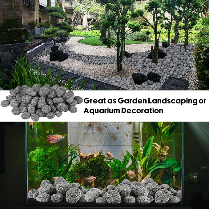 Skyflame 1/2-1 Inch Natural Tumbled Stones, Round Lava Rock Pebbles - Image 6