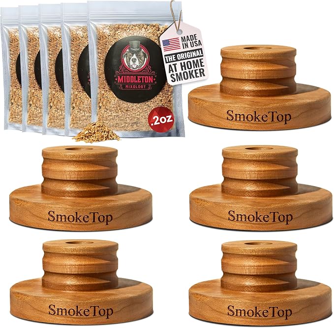SmokeTop Cocktail Smoker Kit 5 Pack by MiddletonMixology