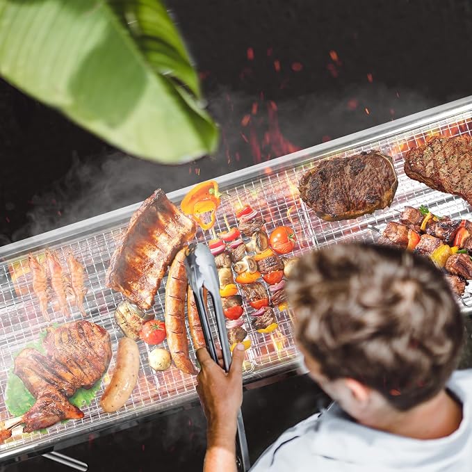 Portable Charcoal Grill, Foldable Stainless Steel Grill - Image 6
