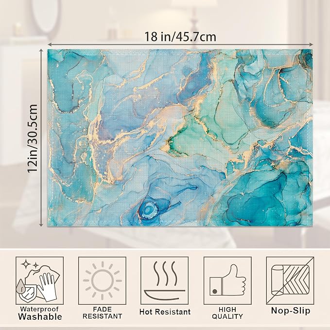 Marble Placemats Set of 6 - Image 2